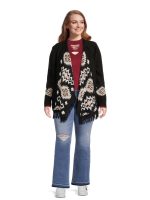 No Boundaries Juniors Plus Size Southwest Patterned Duster Cardigan, Sizes 1X-4X - Image 2