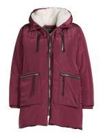 Jason Maxwell Plus Women's Poly Puffer Coat w/ Sherpa Lined Hood - Image 5